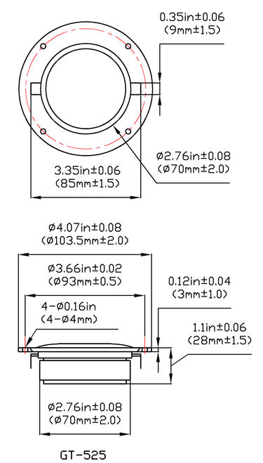 Goldwood Sound GT-525 Silk Dome Tweeter 200 Watt 8ohm Replacement